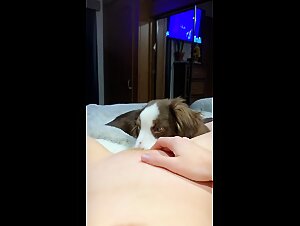Teen Teachies Curious Puppy To Lick