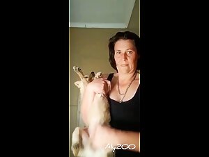 Mom secretly sucking doggy (compilation)