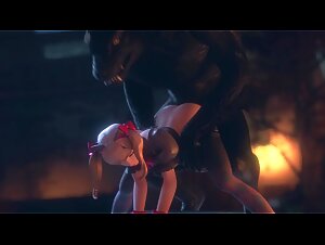 [Rekin3D] D.va Black Cat X Werewolf